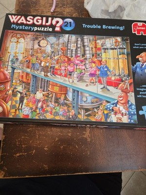 Wasgij Mystery 1000 pc. Trouble Brewing #21, 2021 Jigsaw puzzle Rare Incomplete 