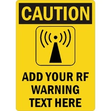 Custom Caution Aluminum Weatherproof Sign b00877