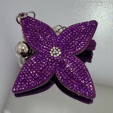 New Purple Flower Motif Keychain/Bag Charm