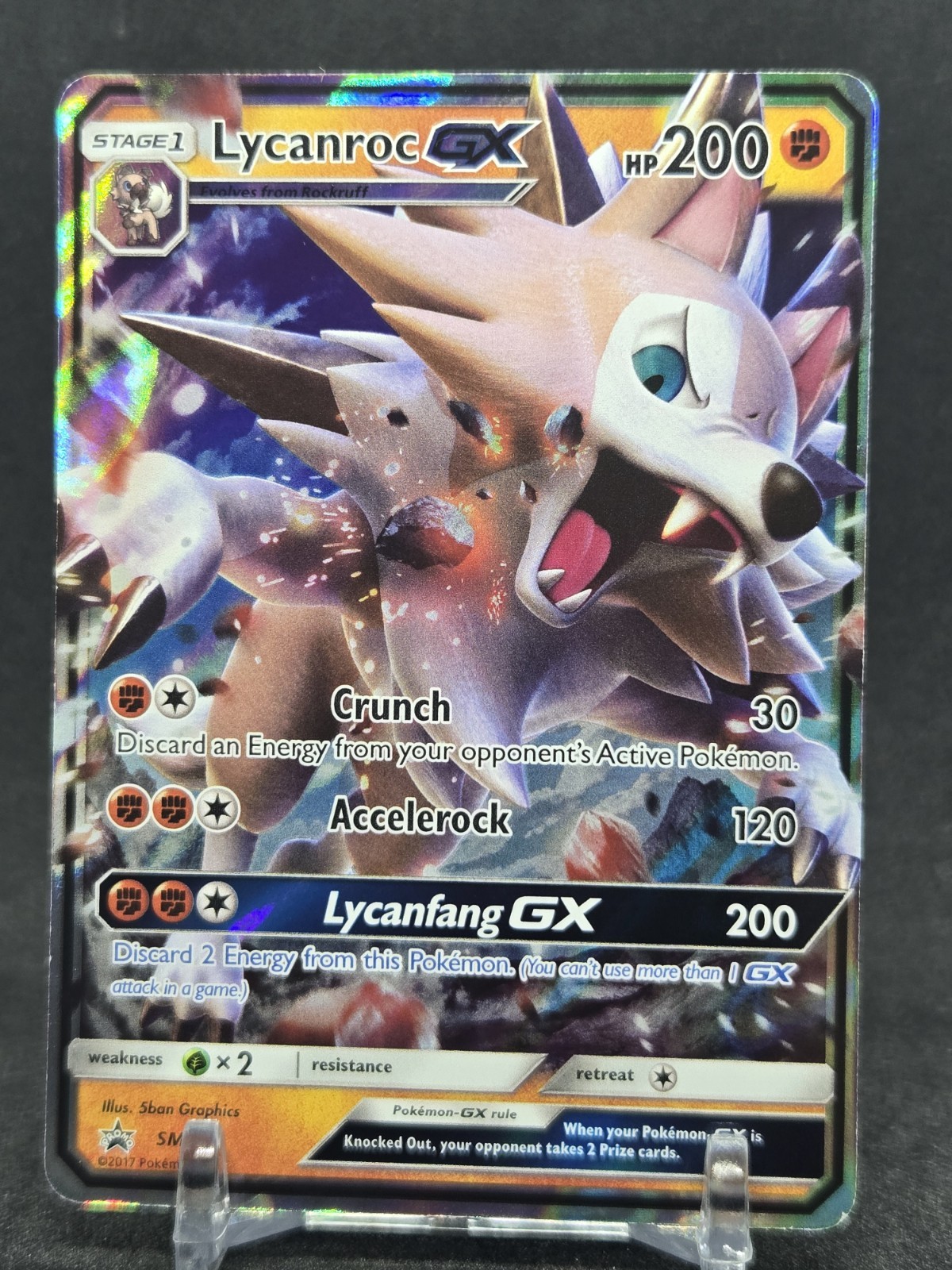 Lycanroc GX Promo SM14 Pokemon Card 
