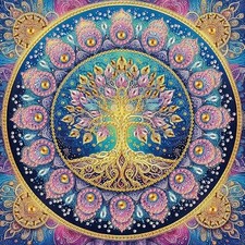 Diamond Painting Kits for Adults Tree of Life, 5D Special Shape Diamond Art