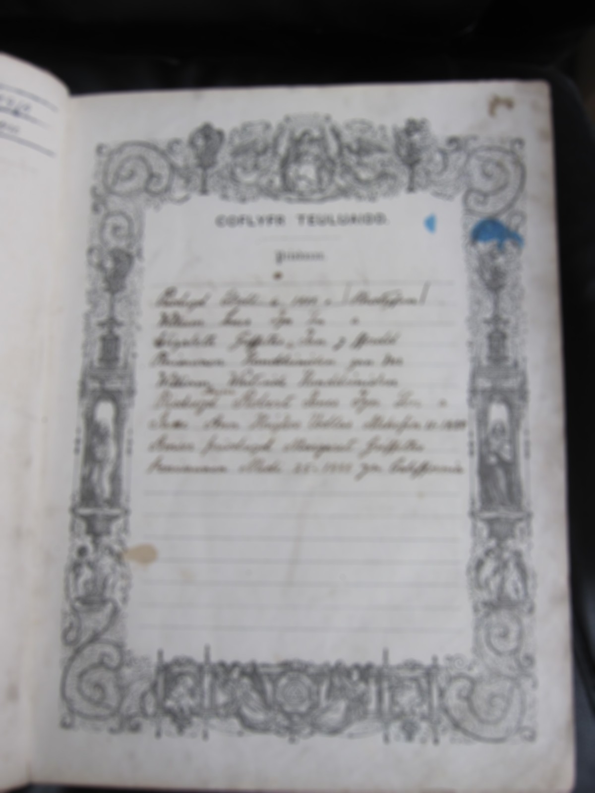 WELSH LANGUAGE FAMILY BIBLE - Rev. PETER WILLIAMS 1868 - GENEALOGY GOLDMINE!