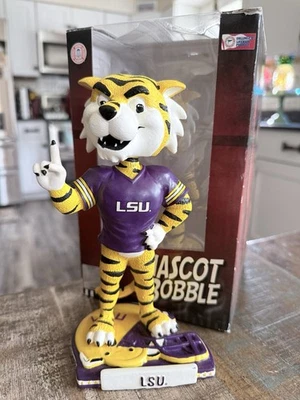 Mascot MIKE the TIGER Louisiana State LSU Tigers Helmet Base Bobblehead NIB! - Image 1 of 2