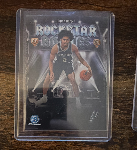 Topps 2025-26 Bowman Dylan Harper Rockstar Rookies Chrome RC #RR-2 Spurs