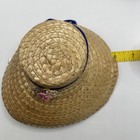 VINTAGE DOLL LOT Black Shoe Box & Straw Bonnet Hat — photo 9
