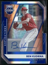 Ben Kudrna 2021 Elite Extra Edition Blue Aspirations Die Cut Auto 74/95 #43