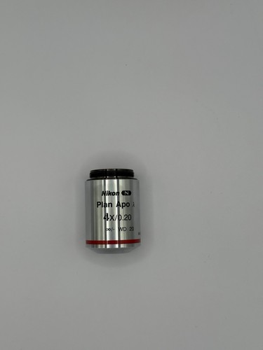 Nikon Plan Apo Lambda λ 4X/0.20 WD20 Infinity Microscope Objective MRD00045