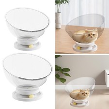 Cat Bed Space Capsule for Kittens and Small Pets with Base Cat House Pet Bed