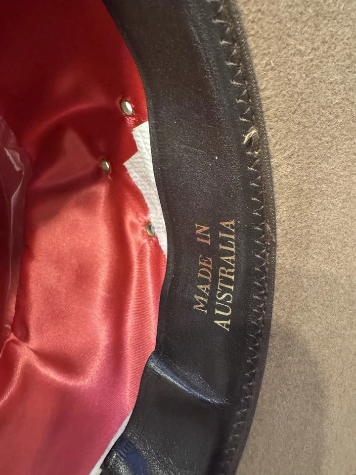 Akubra Coober Pedy Felt Hat Men's Size 60 Brown Cowboy Outback Style - Image 4 of 4