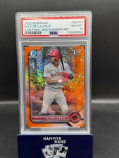 2022 Bowman Chrome Elly De La Cruz Orange Shimmer Rookie RC /25 PSA 10!!