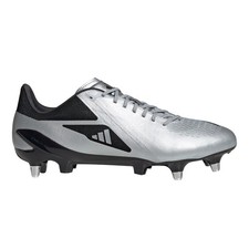 ADIDAS Mens Silver & Black Adizero Pro SG Rugby Boots UK 6 NEW