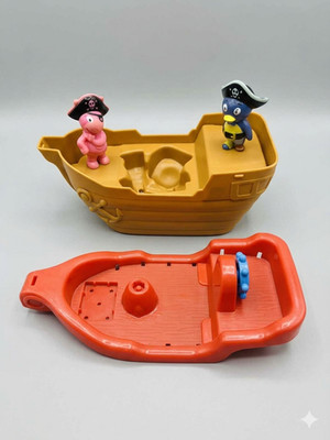 Backyardigans Pirate Boat Tub Time Playset Pablo Penguin Uniqua Fisher-Price
