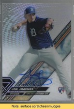 2017 Topps High Tek Auto Joe Jimenez #HT-JJ Auto READ z5b