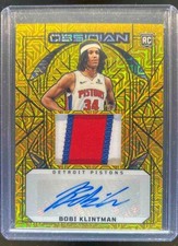 2024-25 Obsidian Bobi Klintman Rookie Auto Patch Electric Etch Gold Flood #/10 