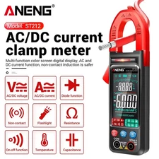 ANENG ST212 Digital Clamp Meter 6000 Counts AC/DC Current Voltage Multimeter NCV