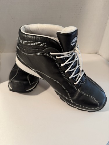 Timber Metro Dub Black Leather 17346 Women’s Ankle Waterproof Boots Size 9 M - Picture 3 of 9