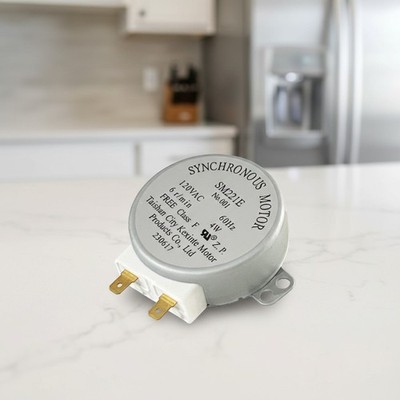 Microwave Turntable Motor Silver 120VAC 6 RPM Easy Repair Replacement Part