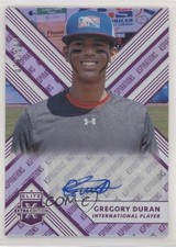 2018 Panini Elite Extra Edition Aspirations Purple 79/100 Gregory Duran Auto hg6