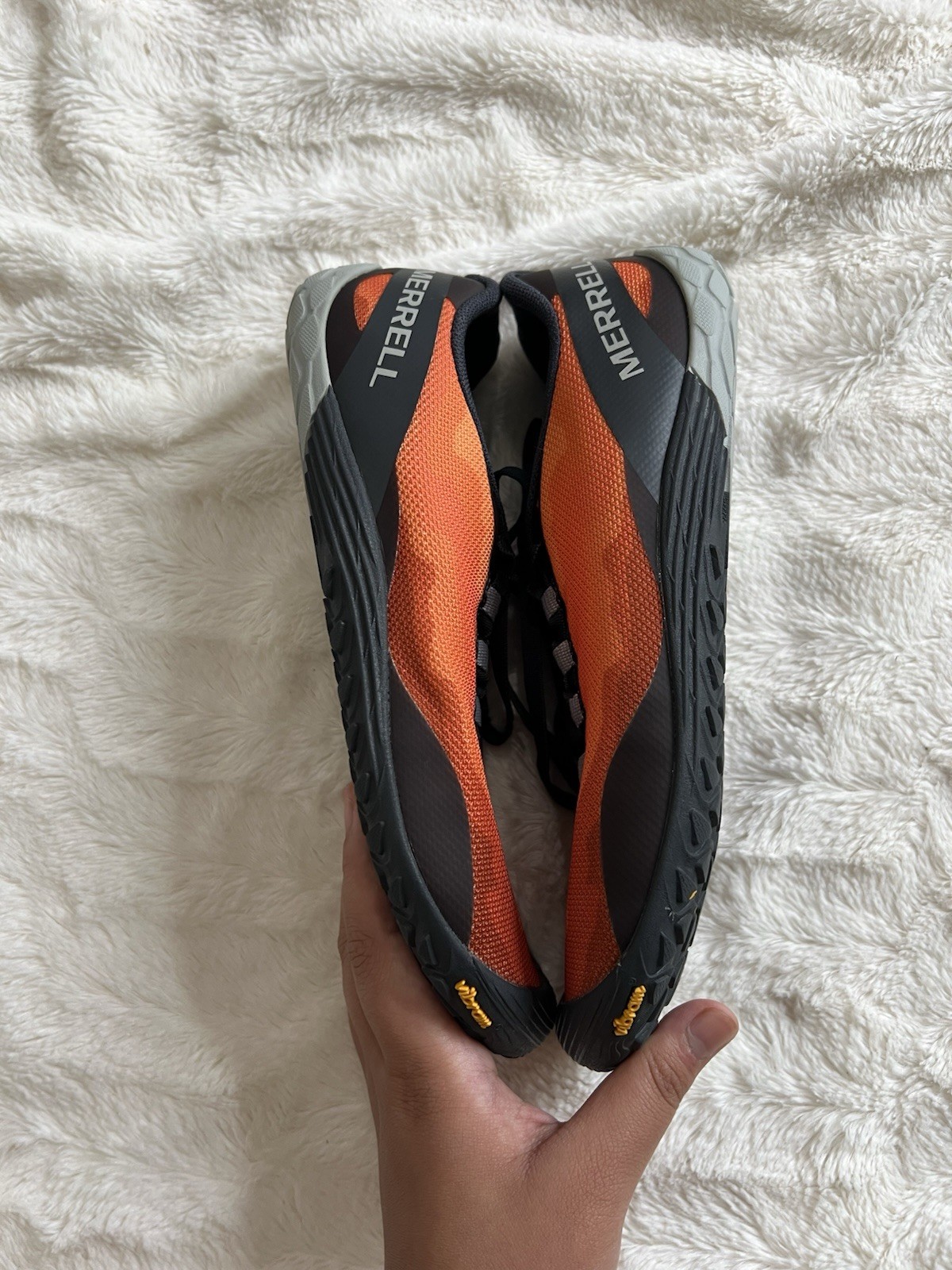 Scarpe Merrell Trail Running Vapor Glove Arancione Nero Donna Taglia 7