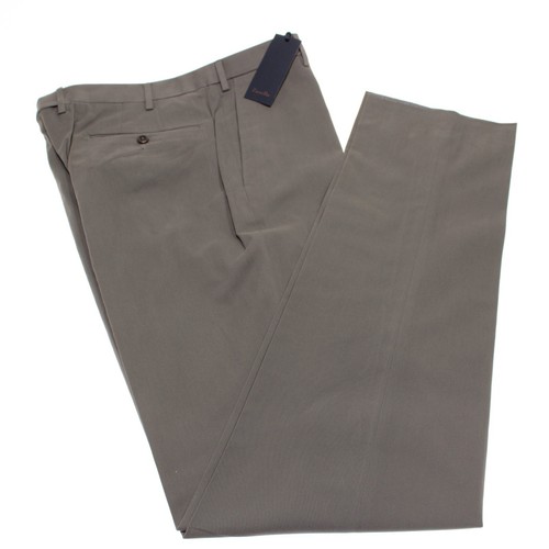 Zanella NWT Chinos / Casual Pants Size 34 US Parker In Solid Gray Cotton Blend - Picture 2 of 13