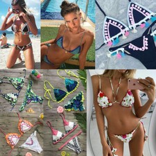 Women Bikini Swimwear Bathing Suit Triangle Swimsuit Bandage Beachwear Brazilian