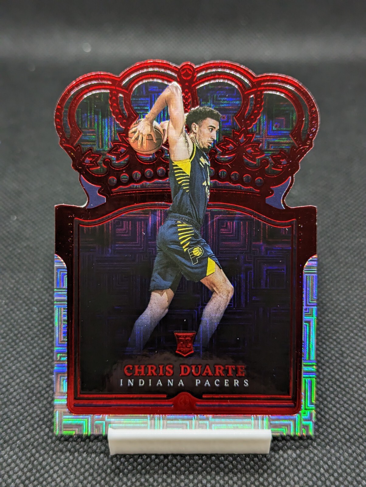 2021-22 Panini Crown Royale Asia Red SP Chris Duarte #81 Rookie RC