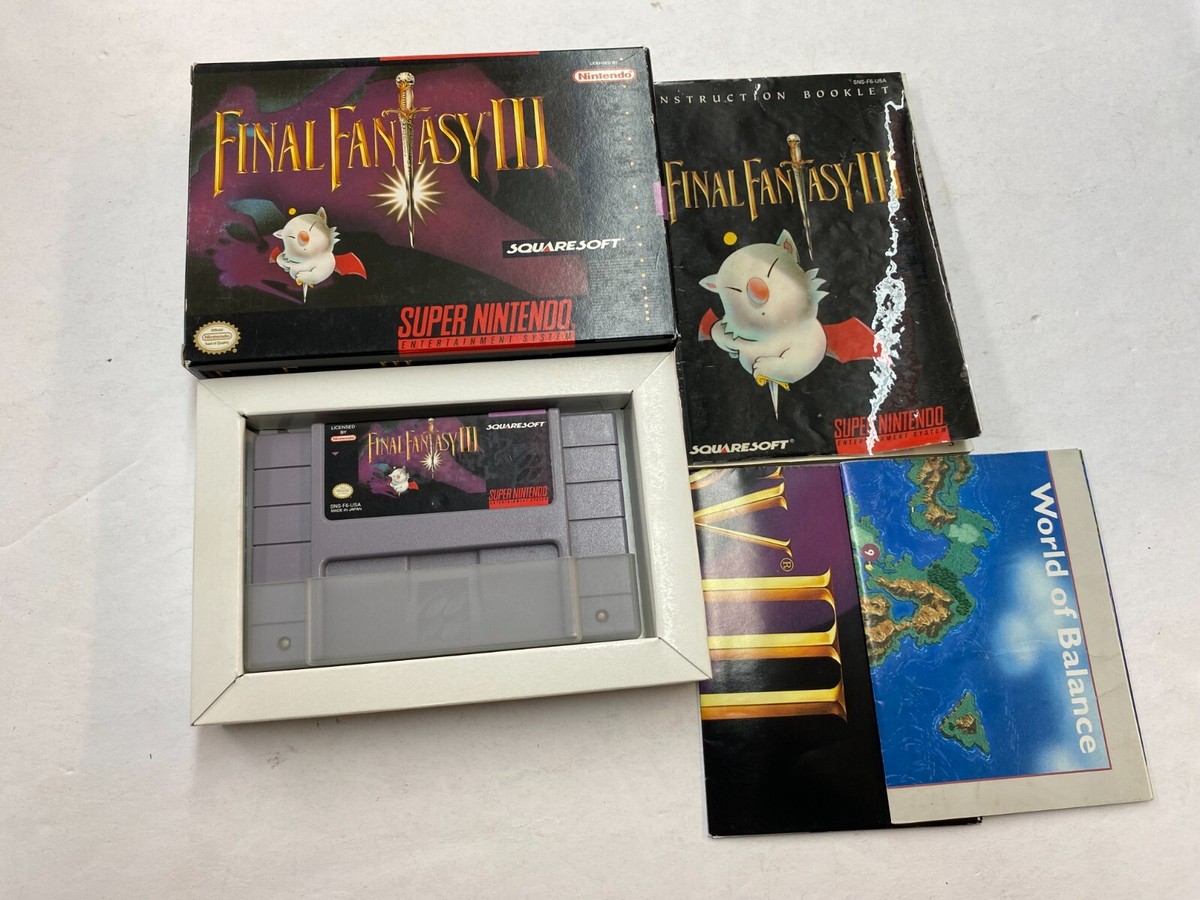 Final Fantasy III (Nintendo SNES, 1994) 94689141055| eBay