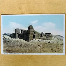 Old Spanish Convent Lamy NM Fred Harvey Vintage Postcard Phostint