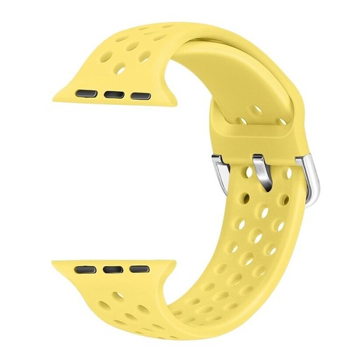 Silicone Strap for Apple Watch Band 44mm 42mm 40mm 38mm. Soft, Light Sport Band. - Picture 9 of 33