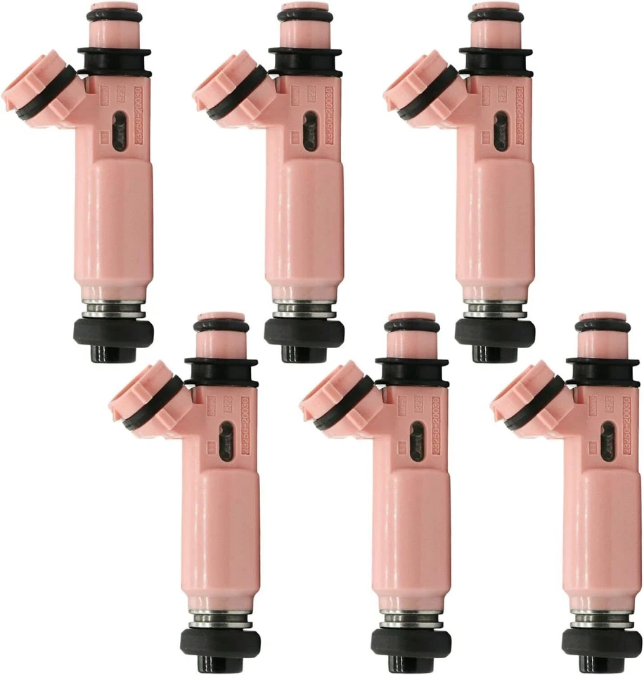 Set of 6 Fuel Injectors Fit For Toyota CAMRY 2002-2006 3.0L V6 2004-2006 3.3L V6 Foto 3 de 4