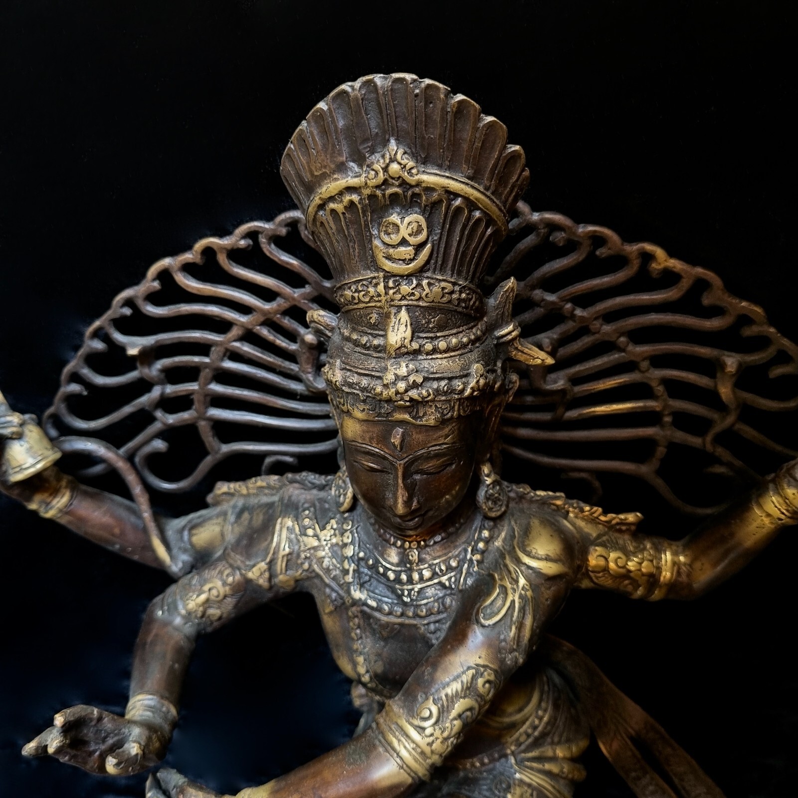 18" Shiva Nataraja Bronze Statue Hindu God Dancing Sculpture Altar Decor Art