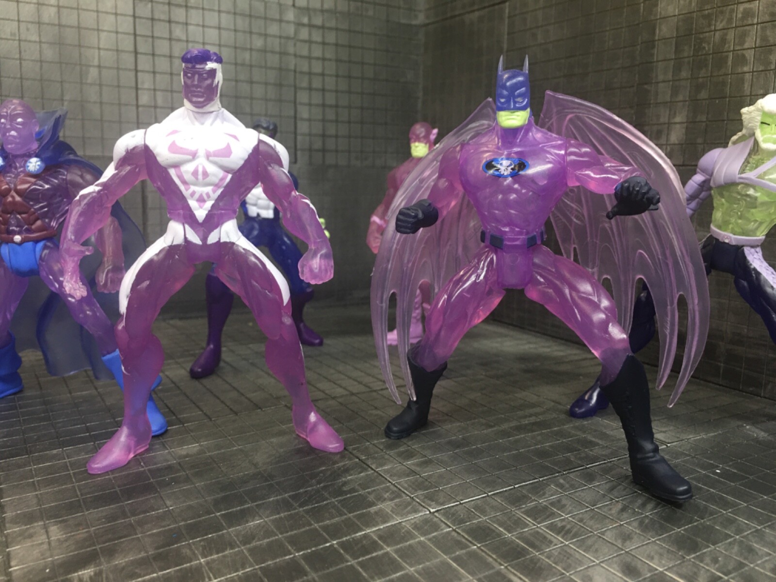 Hologram JLA DC Comics Total Justice Hasbro Action Figures Set revenge squad