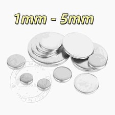 Thick A2 STAINLESS STEEL Blank DISCS Ø 6mm - 80mm Metal Flat Circle 1mm - 5mm