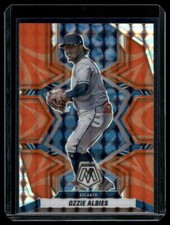 2022 Panini Mosaic #131 Ozzie Albies Reactive Orange Mosaic - 726