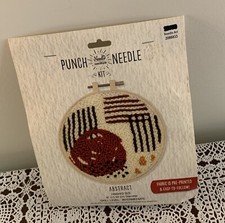 Needle Creations Punch Needle Kit 2086833 Abstract Intermediate Level Hoop Frame