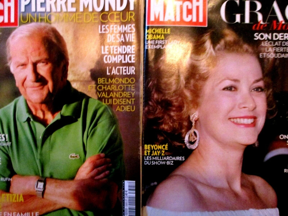 Lot 2 PARIS MATCH an 2012 Hommage à Pierre MONDY, BEYONCE & JAY-Z, Grace KELLY   - Photo 1/1