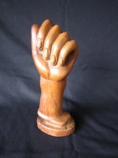 Main Sculpted Brutalism In Fruit Wood / Oak Decorative Object 50s