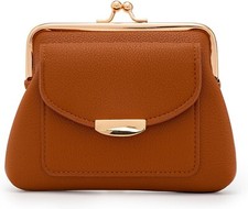 Coin Purse With Credit Card Slot Kiss Lock Coin Purse for Women Large Capacit...