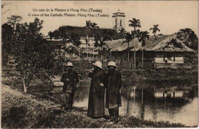 CPA VIETNAM TONKIN - Eine Ecke der Mission in Hung Hou (61455)