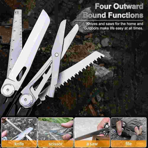 16-in-1 All Steel Multi-Tool Pliers Survival Outdoor Portable Folding Knife New - Picture 9 of 11
