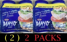 2x KRAFT Creamy Smooth REAL Mayo MAYONNAISE Cage Free Eggs 30 oz Jar - 4 PACK