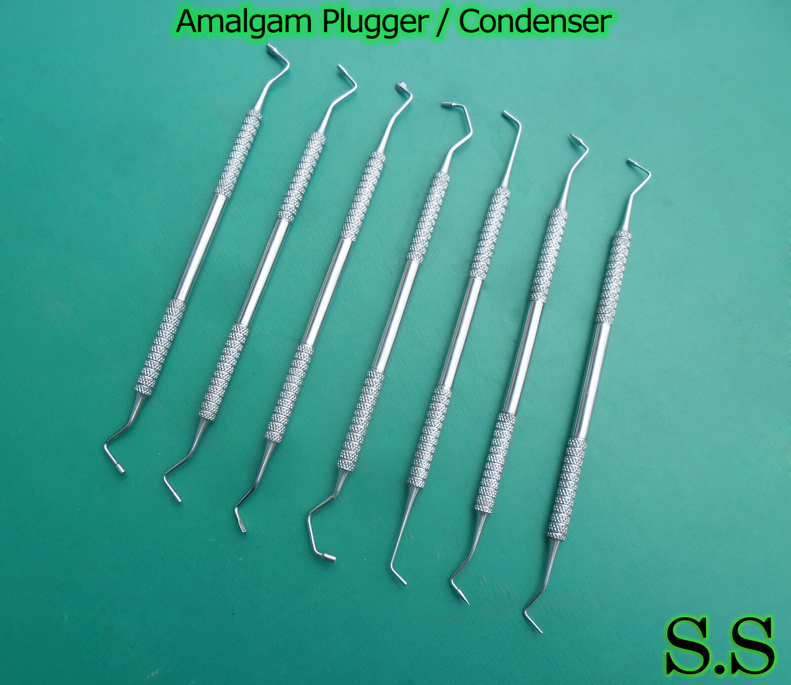 7 Pc Set Amalgam Plugger / Condenser Dental Instruments PR113 eBay