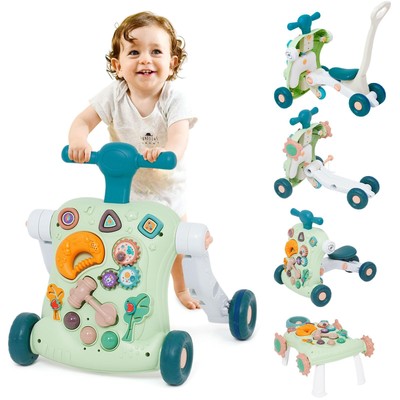 Lauflernhilfe Baby Lauflernwagen 6 in 1 mit Musik und Abnehmbarem Spielboard ...