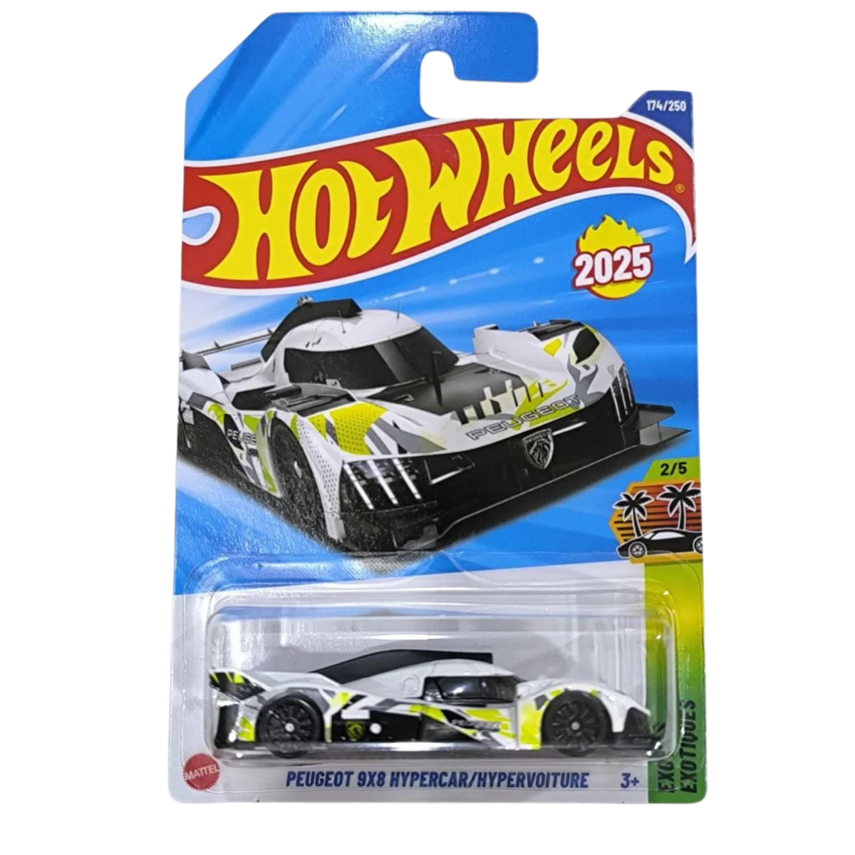 2025 HOT WHEELS MAINLINE CASE M PEUGEOT 9X8 HYPERCAR/HYPERVOITURE