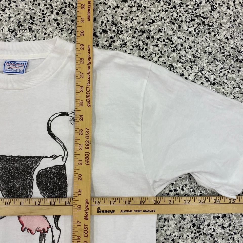 Camisa de Vaca Divertida Todo Deportiva De Colección Animales Blancos Grandes Foto 4 de 4