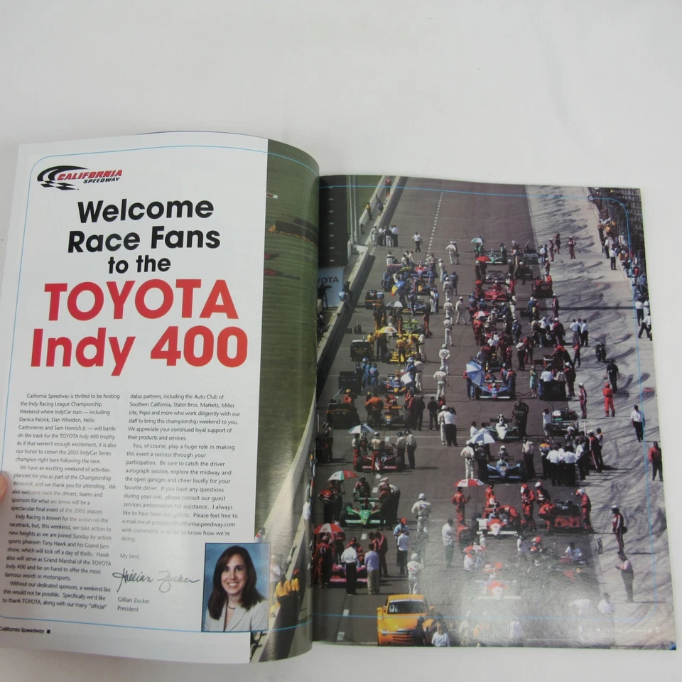 2005 California Toyota Indy 400 Souvenir Program IndyCar Dario Franchitti - Image 4 of 4