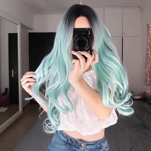 Fashion 31" Long Curly Wigs Cosplay Costume Hair Anime Full Wavy Party Lady Wig - Picture 14 of 19