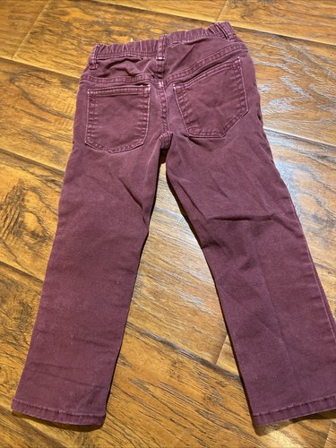 Girl’s 4t Slim Maroon Jean - Picture 3 of 6