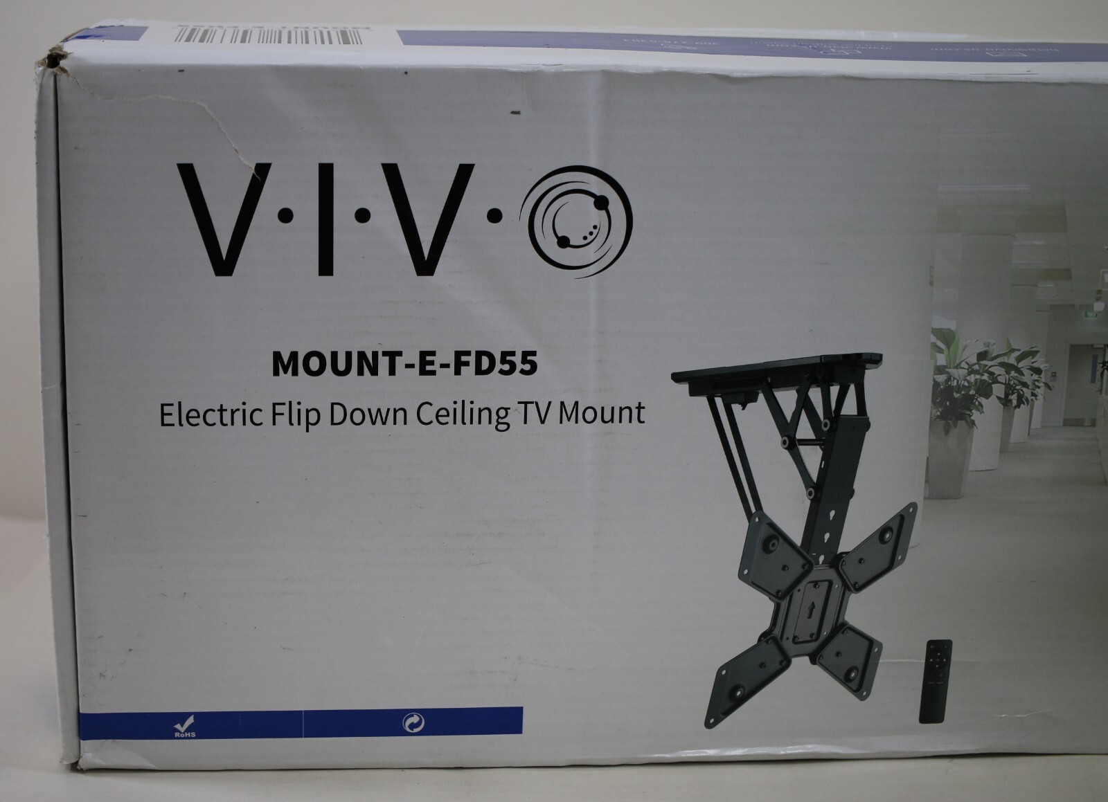 VIVO Electric Ceiling TV Mount 2355 in Screen Flip Down MountEFD55