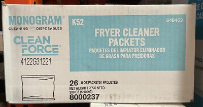 #ad #ad Monogram Clean Force K52 Fryer Cleaner 26 pack $49.99